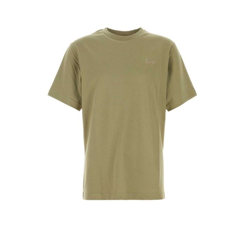 Kenzo Men Olive Green Cotton T-Shirt